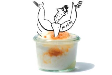 yoghurt-potje-minder-verspillen-verkwisten-illustratie